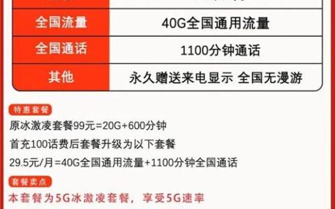 联通冰激凌99元套餐内容介绍 这款5G套餐到底怎么样？