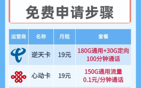 学生免费申请电话卡的方法和步骤