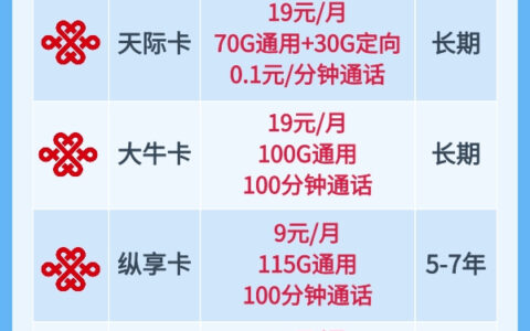 联通19元无限流量卡有哪些？好用吗？