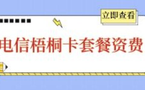【电信梧桐卡】月费19元流量：65G通用流量