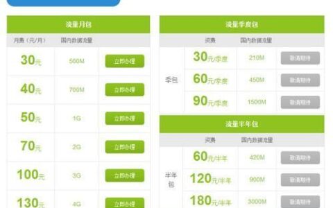 移动的无限流量套餐多少钱呢？