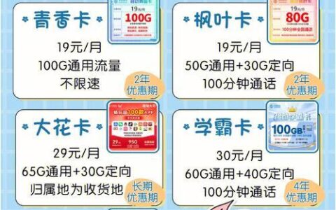 移动大流量卡，流量更大，更划算