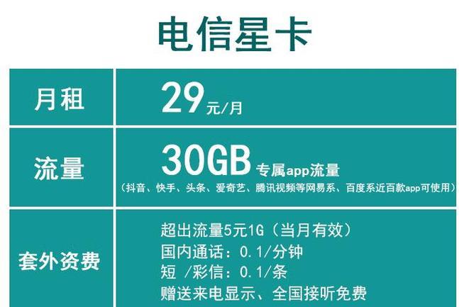 电信星卡59元套餐：主打高性价比，适合年轻用户