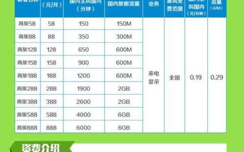 中国移动套餐价格表：2023年中国移动推出多款新套餐
