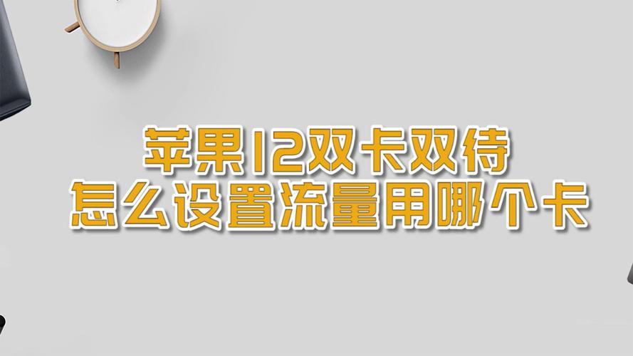 苹果双卡双待设置流量用哪个卡？教你一招