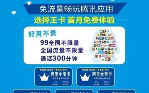 腾讯王卡59元套餐：腾讯系应用免流，月租59元