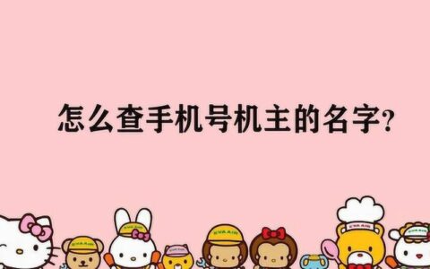 手机号码查名字的方法大全