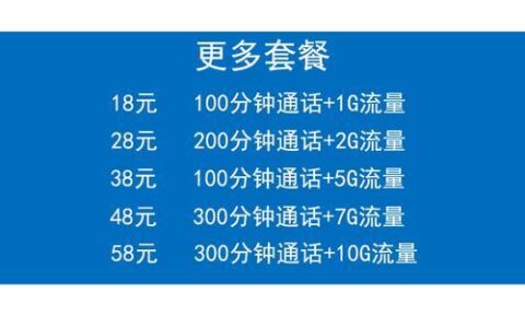 移动8元套餐：月费8元，全国免费接听，满足基本通话需求