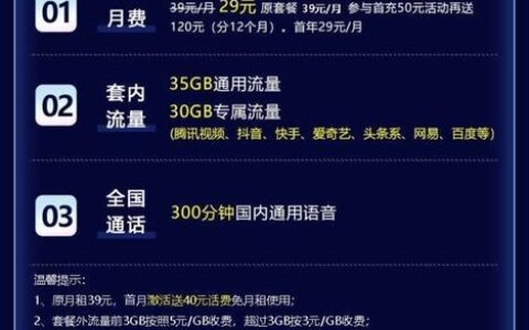 电信星卡29元2023版定向流量范围，看完就懂