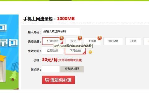 电信超出流量1g多少钱？