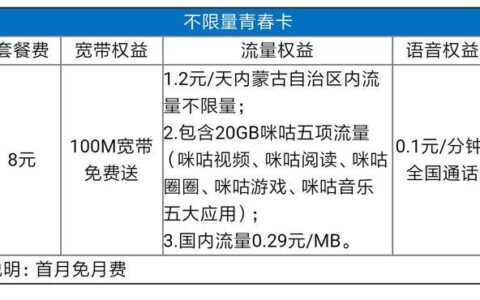中国移动青春卡19元套餐125GB是真的吗？