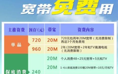 深圳移动宽带套餐价格表2023年最新版