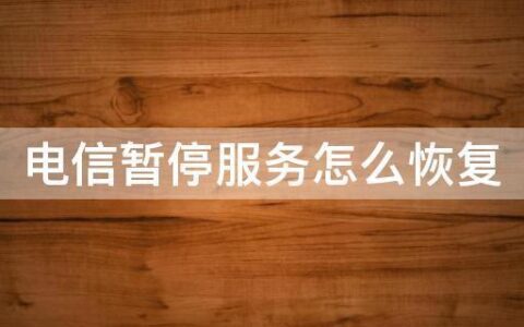电信手机暂停服务怎么恢复正常？教你两种方法