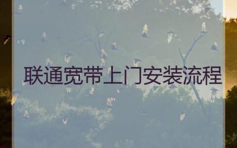 联通宽带上门安装流程详解，教你轻松办理