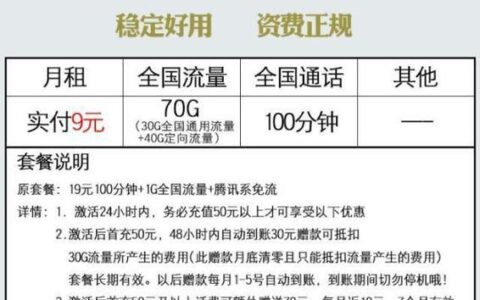 9元套餐详细介绍，适合哪些人群？