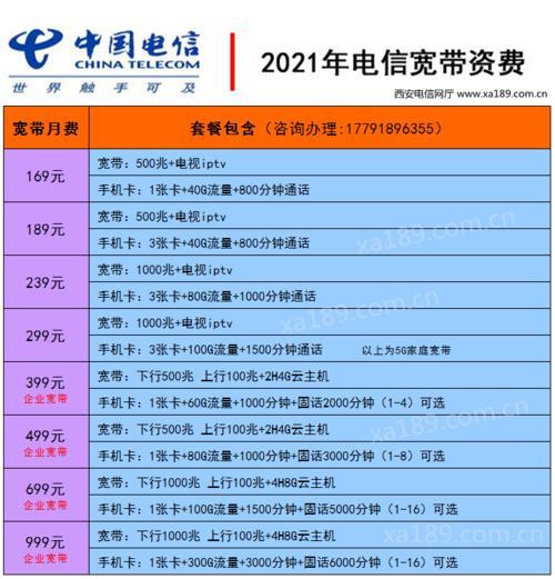 电信宽带1000兆费用2023最新报价