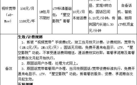 电信宽带电视收费标准：一文读懂
