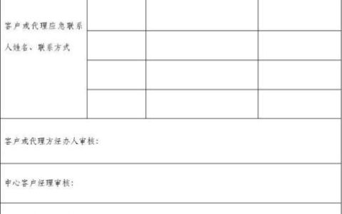 紧急联系人登记表：守护安全，未雨绸缪