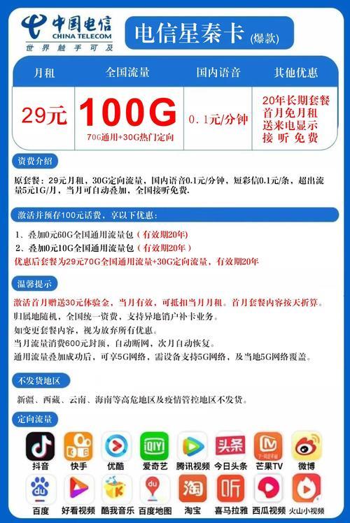 电信29元流量卡套餐：性价比之选？