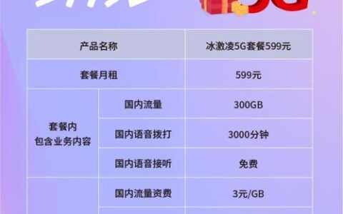 河南联通冰淇淋99套餐介绍：高性价比套餐，畅享5G网络