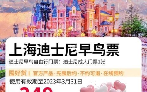 迪士尼早鸟套餐：优惠玩转迪士尼乐园